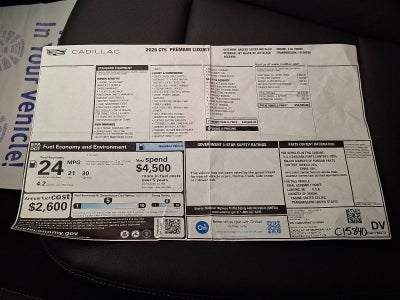 2026 Cadillac CT5 Premium Luxury