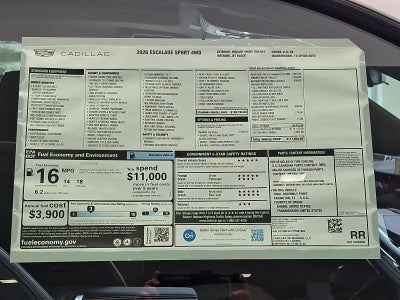 2026 Cadillac Escalade Sport