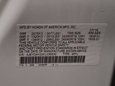 2019 Acura MDX Base