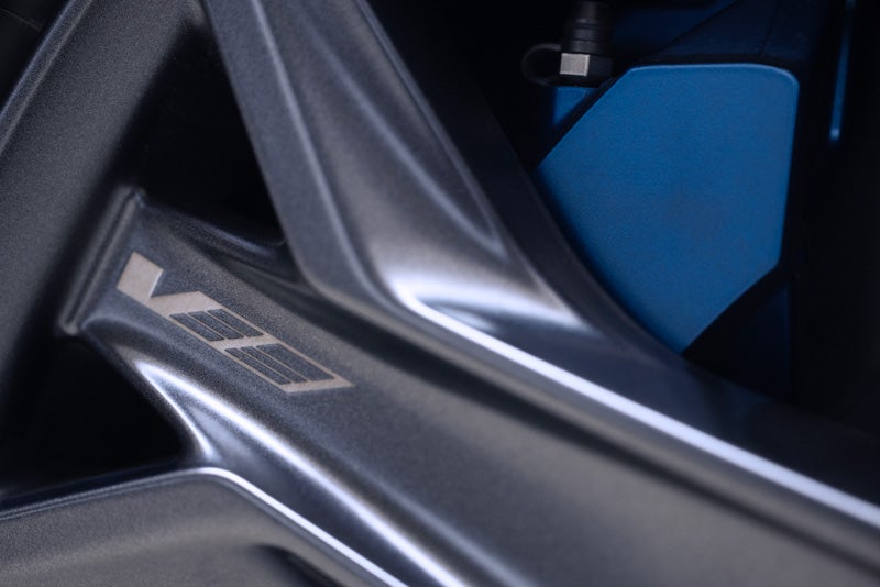 Close-up of the 2026 OPTIQ-V Brembo Performance Front Brakes | Cadillac of Mahwah in MAHWAH NJ